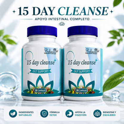 PROMOCIÓN 2x1 - 15 Day Cleanse™ Limpieza Intestinal de 15 Días | 30 Cápsulas